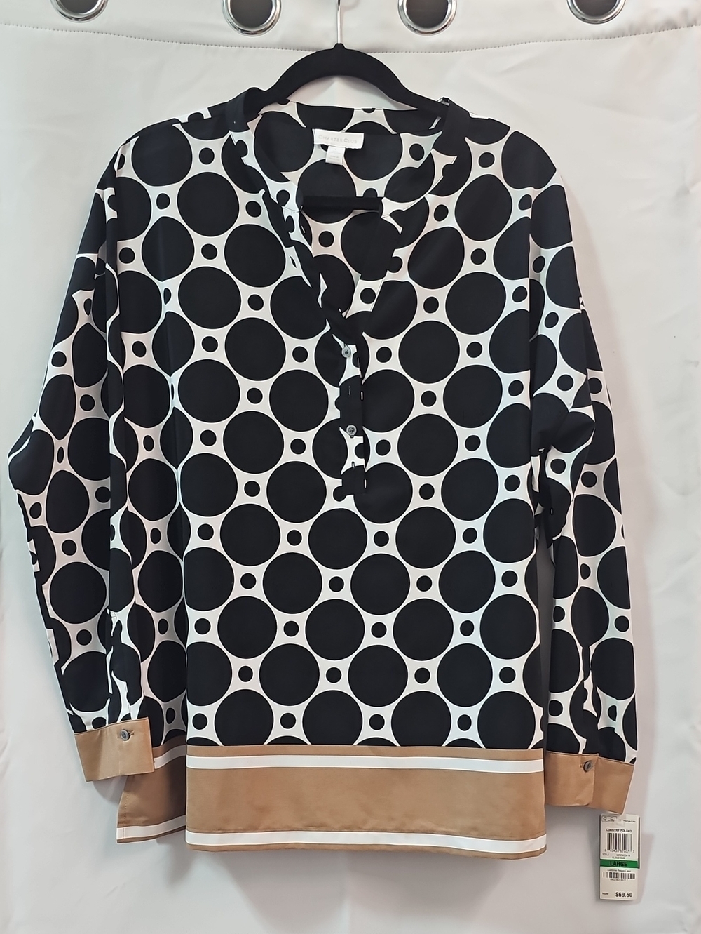CHARTER CLUB TUNIC BLOUSE BFPM-09-189
